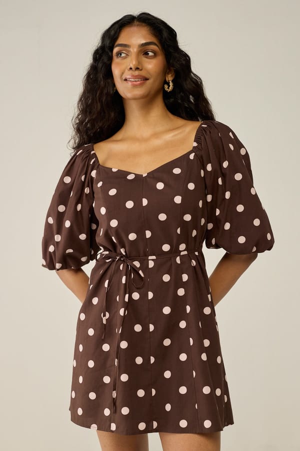 Polka Dot Mini Dress — Move About Effortlessly