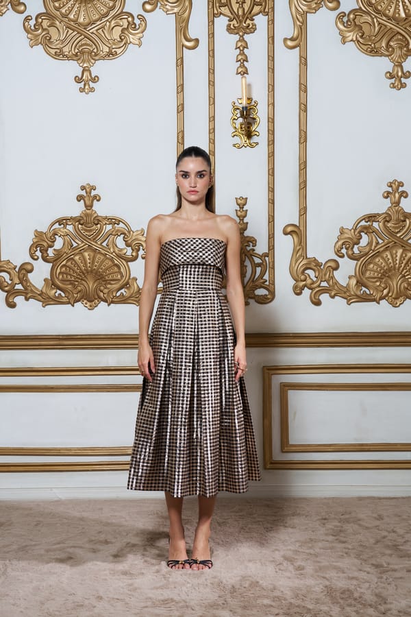 Kanchan Chanderi Dress — Weaving Cult