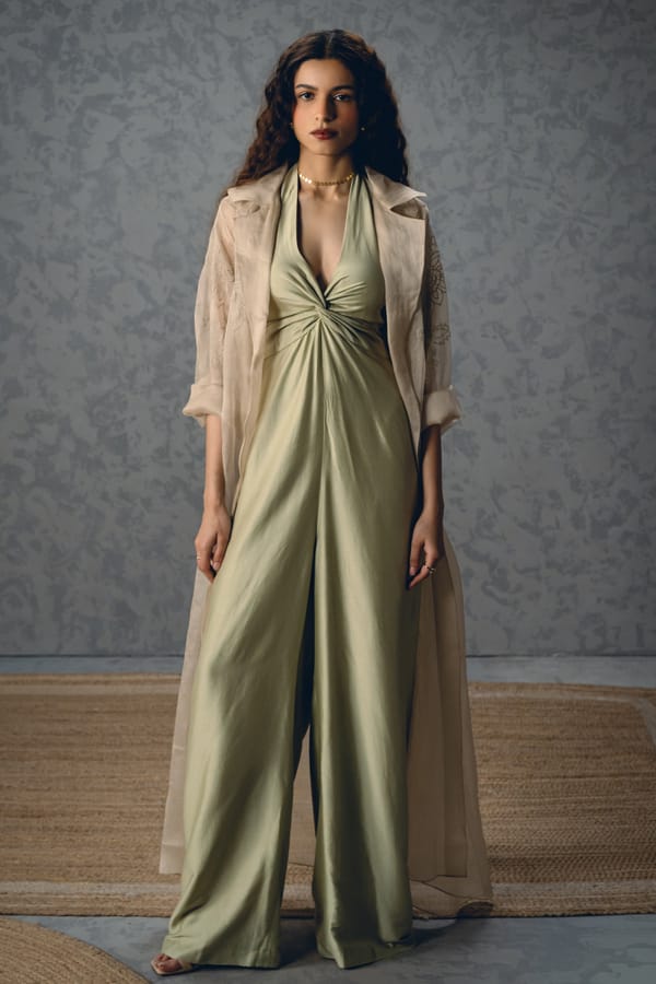Shinju jumpsuit set- MINT — Paulmi and Harsh