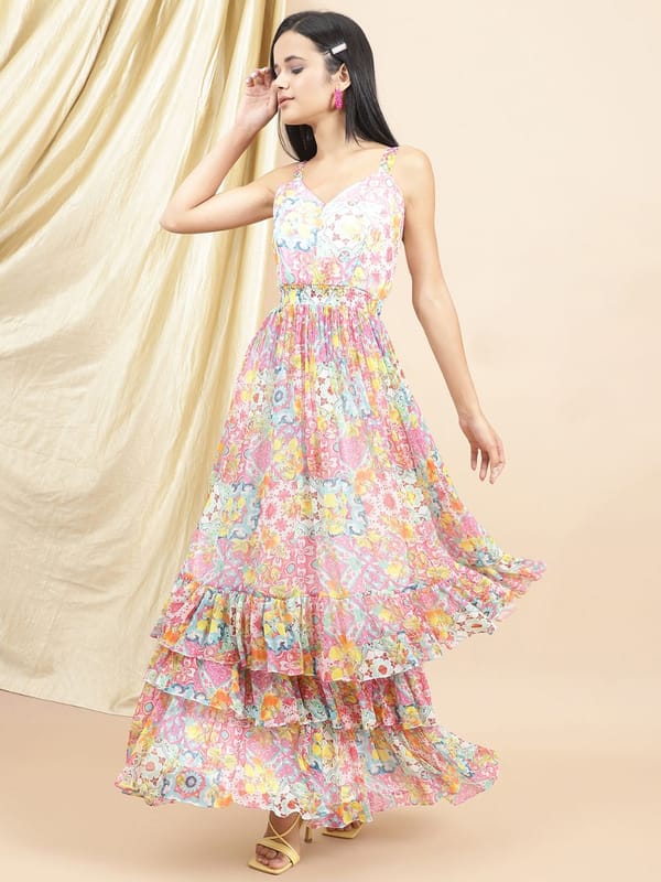 Lemon Burst Maxi Dress — EWOKE STUDIO