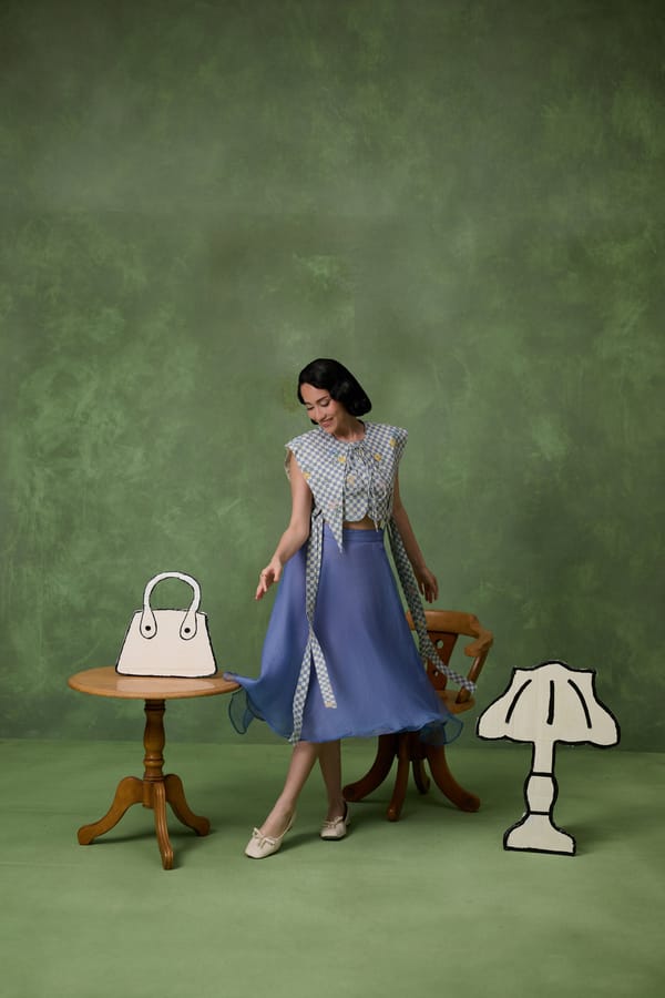 Bloom Bib Blue — EKAM HOUSE