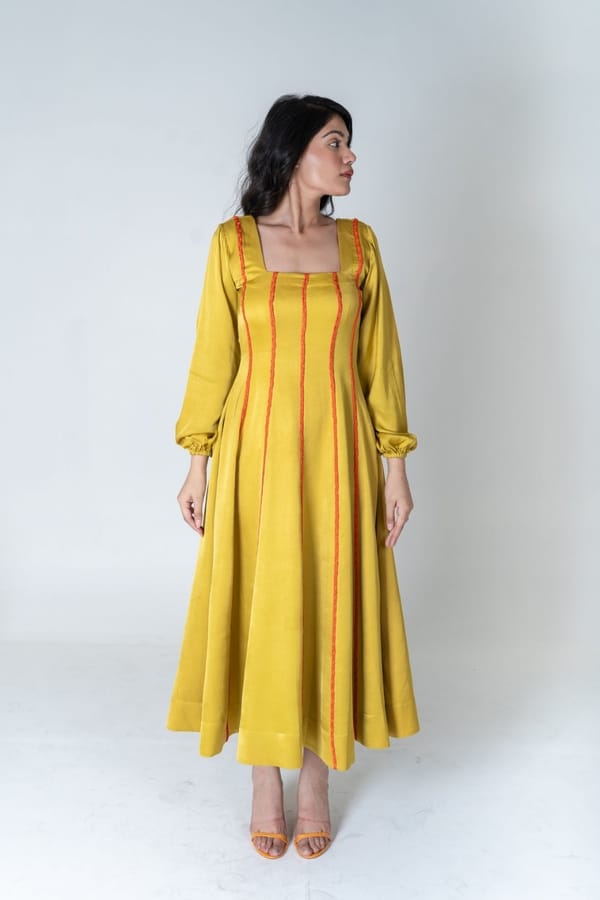 Maxi Dress- Orange Braids — Neora
