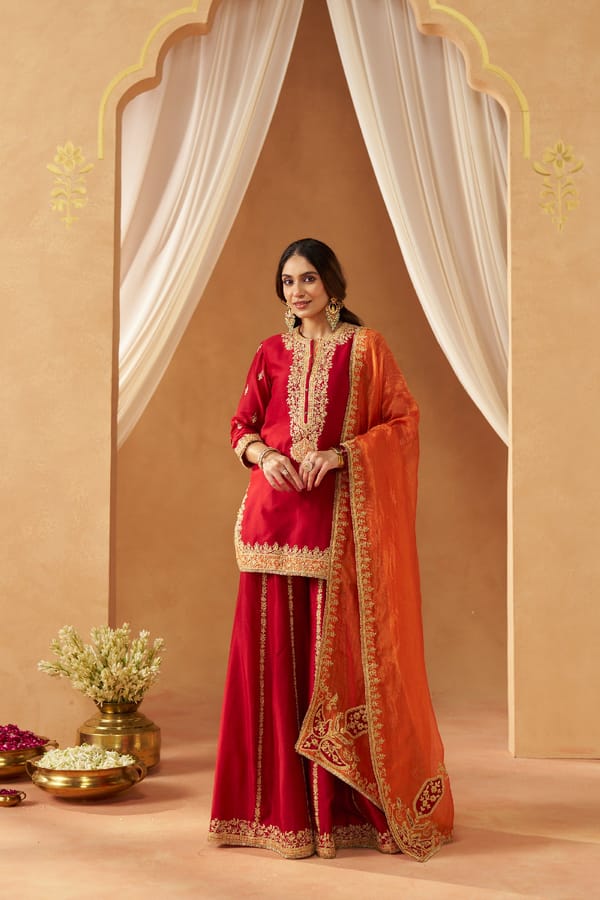 Fadiya Kurta with Sharara and Dupatta — Sheetal Batra