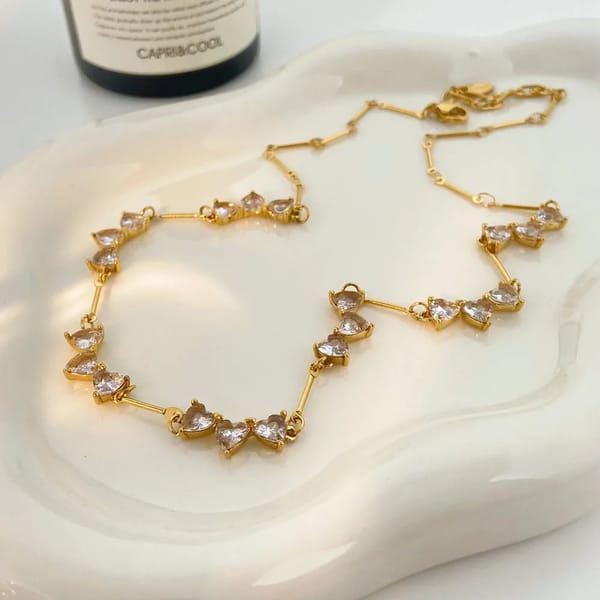 Tied Hearts Necklace — Nam Jewels