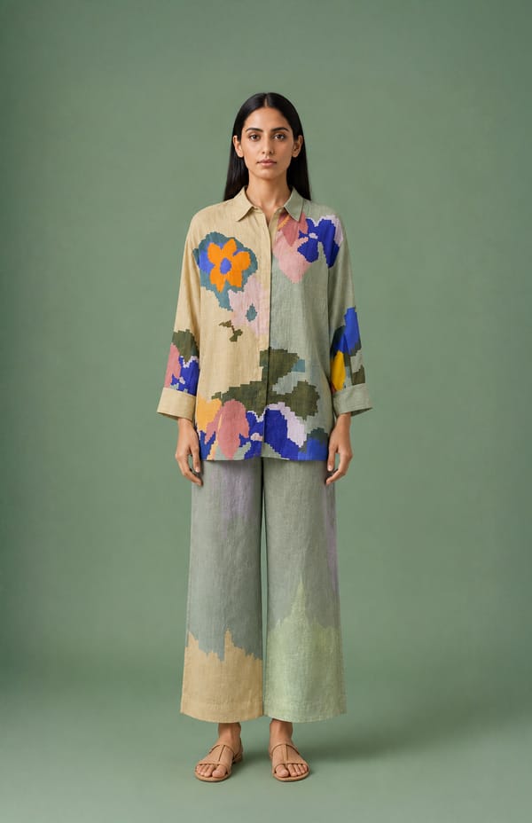 Ikat Shirt Co-Ord Set — CLOS