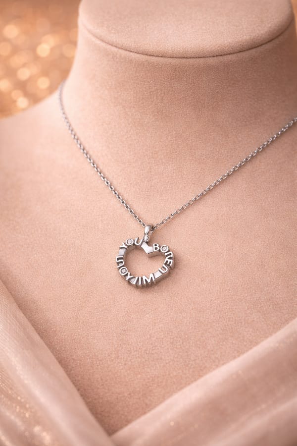Bored without You Heart Pendant — SilvPop Jewels