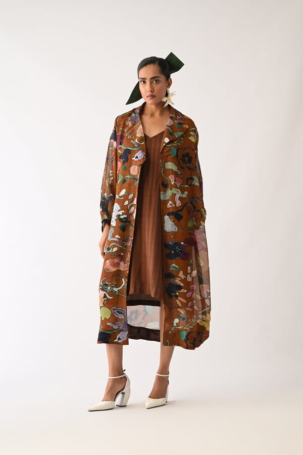 Luminia Brown Wrap Set — Ofrida