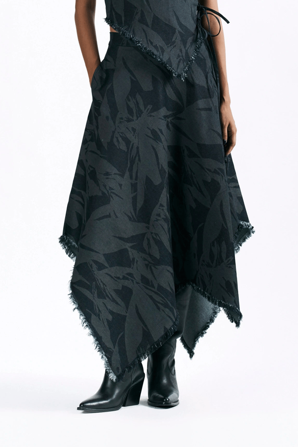 Etched Blossom Handkerchief Skirt — Pocketful Of Cherrie