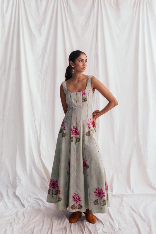 Gulkand Panel Dress — JODI