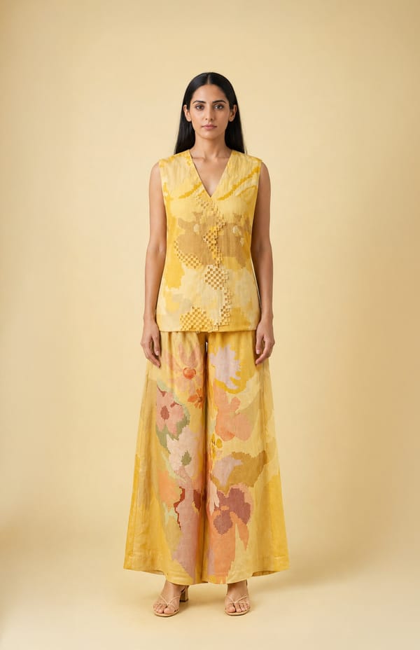 Ikat Cutwork Co-Ord Set — CLOS