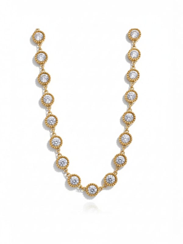 Bling Shiny Cubic Zirconia Necklace — Cao Jewellery