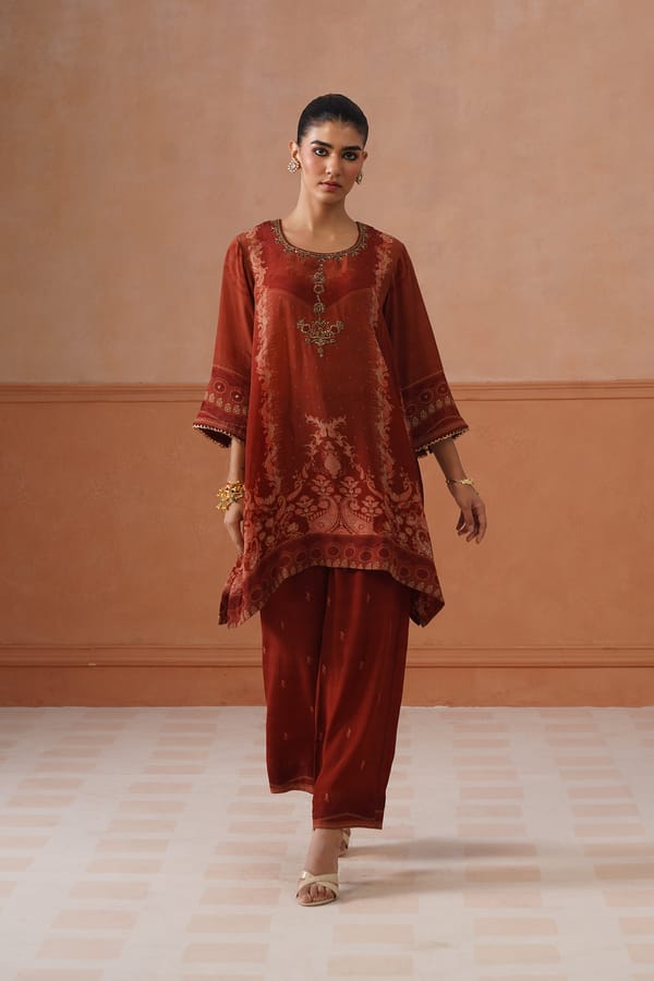 Alizeh Crepe Hand Embroidered Matching Set — NEETIKA CHOPRA