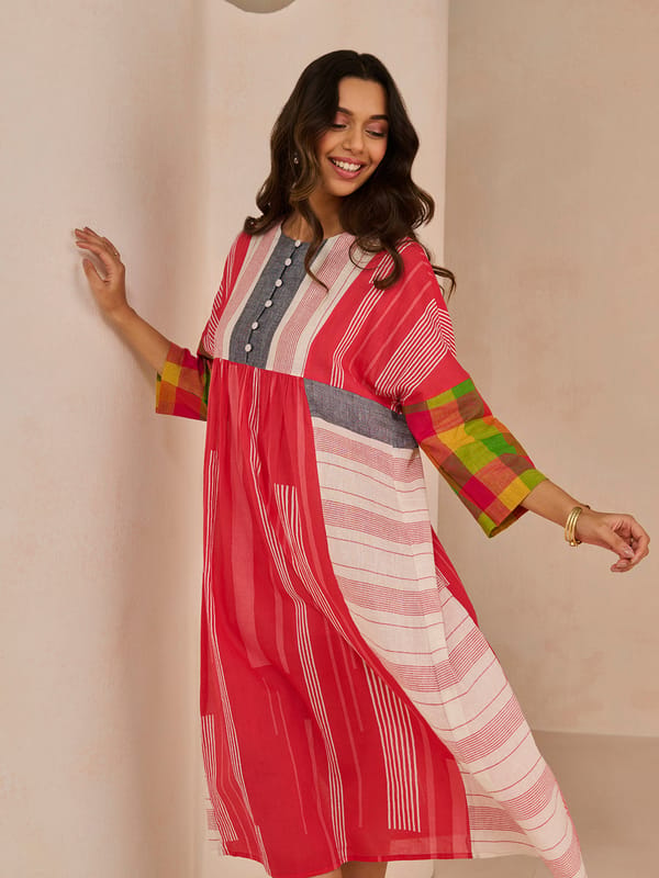 Trim Roucha Dress — Chique