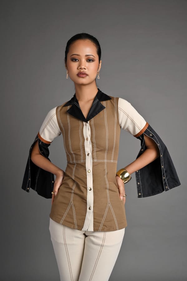 Contour Flare Sleeve Top — Veera Wear