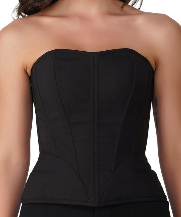 Sculpted Black Corset — TOIR