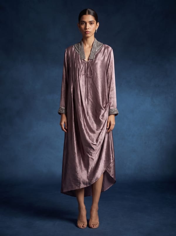 Blush Pink Petunia Kaftan — 107 DEGREE