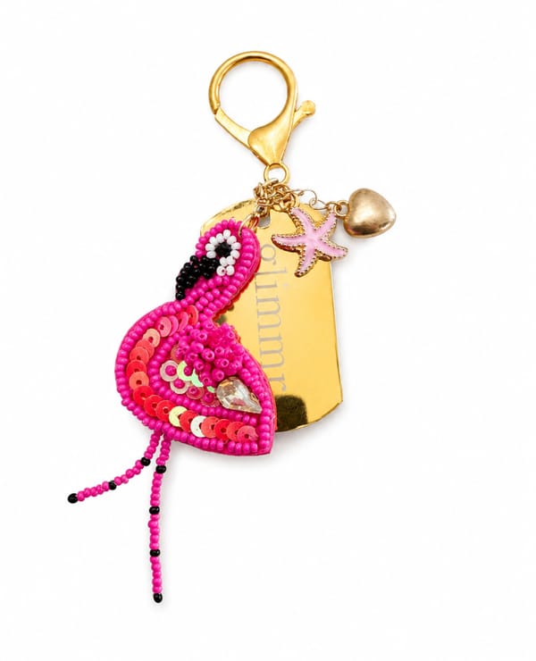 Glimmr Pink Paradise Bag Charm — Glimmr