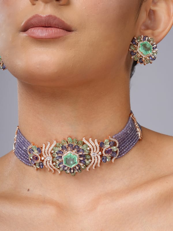 Verd Crown Necklace Set — Cao Jewellery