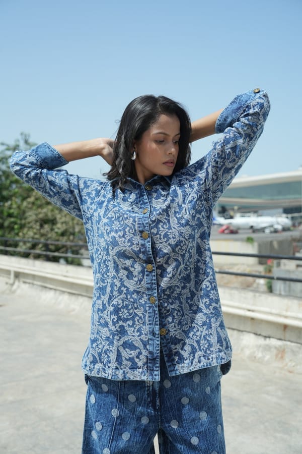 Denim Swirl Shirt — Cloth Haus