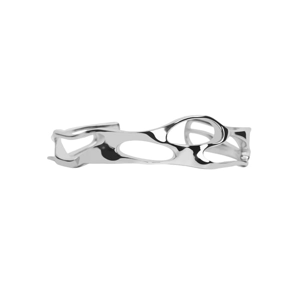 Molten Bangle Silver — She Ela Jewel