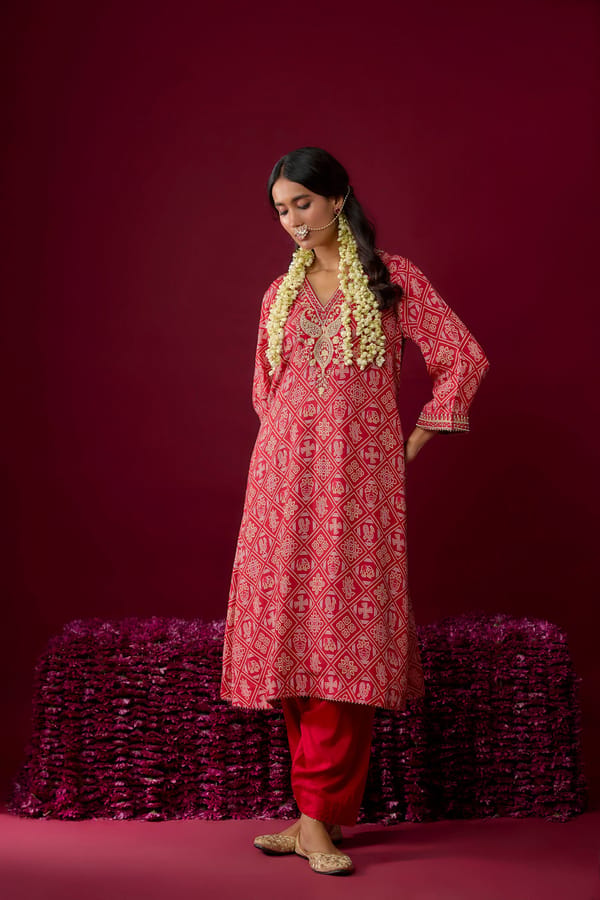 Safiya - Long Kaaftan With Salwar — Sheetal Batra