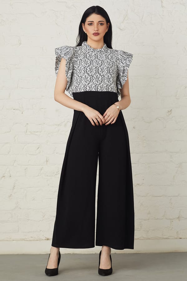 Monochrome Jumpsuit — BOHO-CHIC