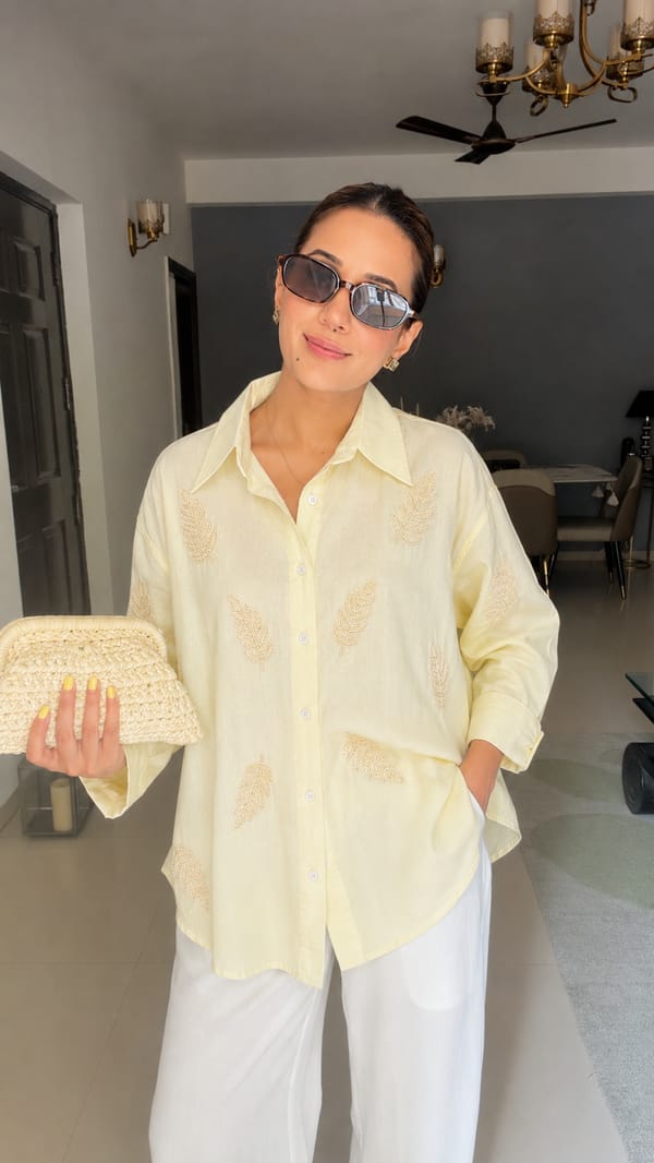 Women's Cotton Embroidered Shirt — CLOSET AFFAIR