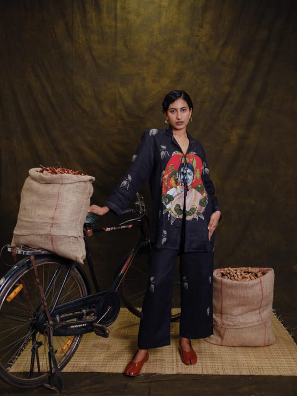 Mulaku Front Tie Top — House of Urmi