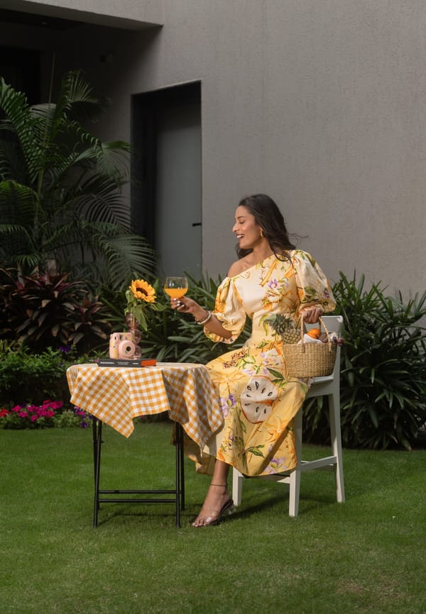 Florence Midi Puff Dress — BEYOND TARA