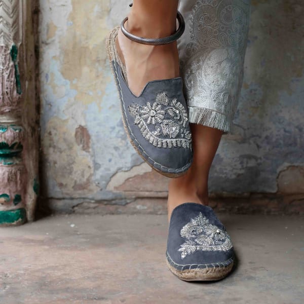 Ottoman Espadrilles Flats — PARI PARI