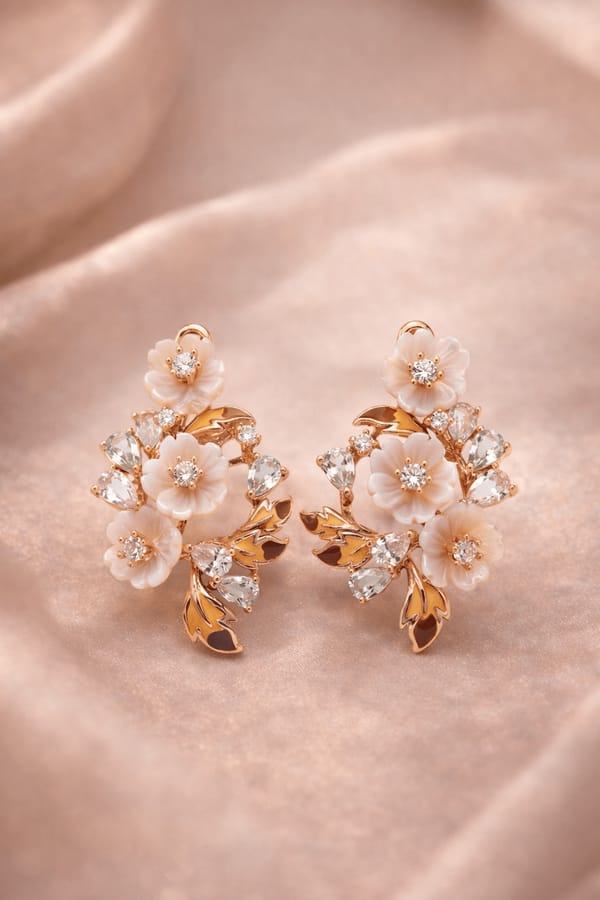 Silvpop Ivory Garden Blossom Pendant Set — SilvPop Jewels