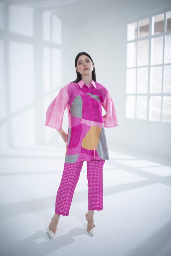 Bright Pink Long Co-Ord Set — CLOS