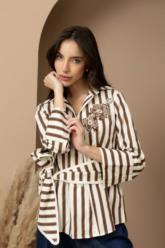 Reeva Wrap Shirt — Rhe-Ana