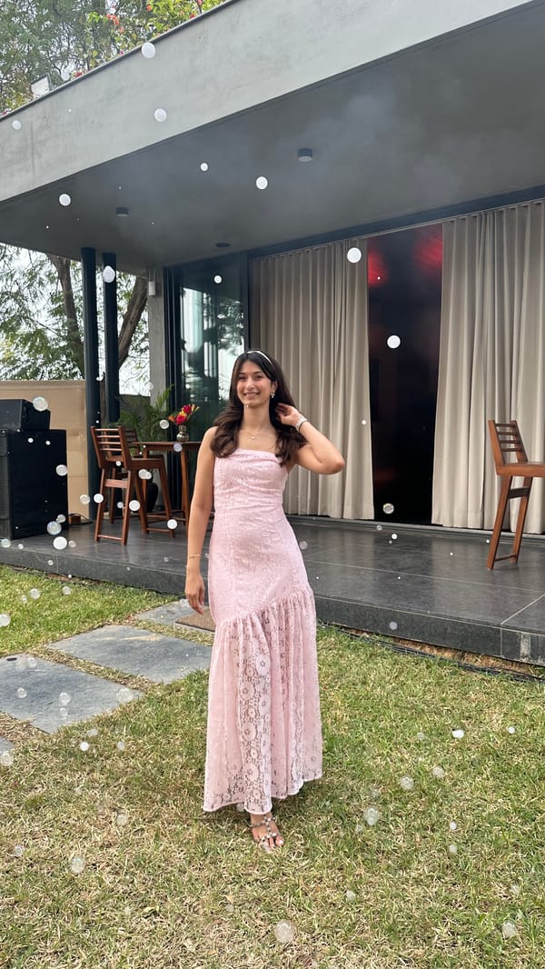Peaches Lace Dress — OSE STUDIO