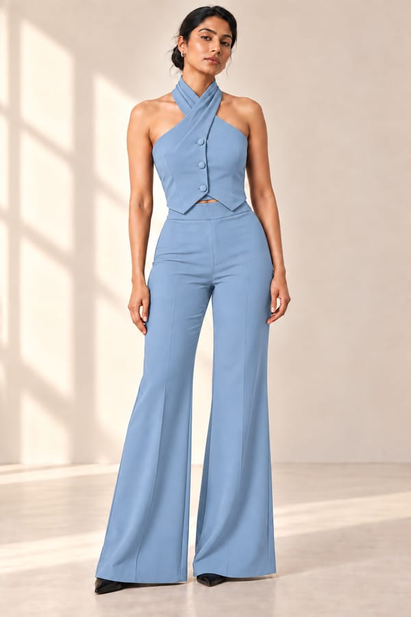 Halter Neck Vest - Regal (Blue) — Orthodox