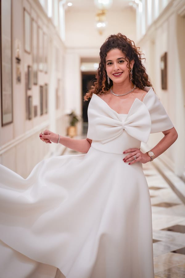Off-White Strapless Fit and Flare High-Low Dress Set — OZEQO