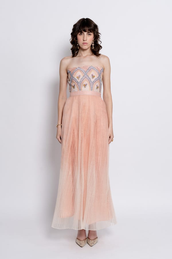 Elowen Peach Gown — Love Kiki