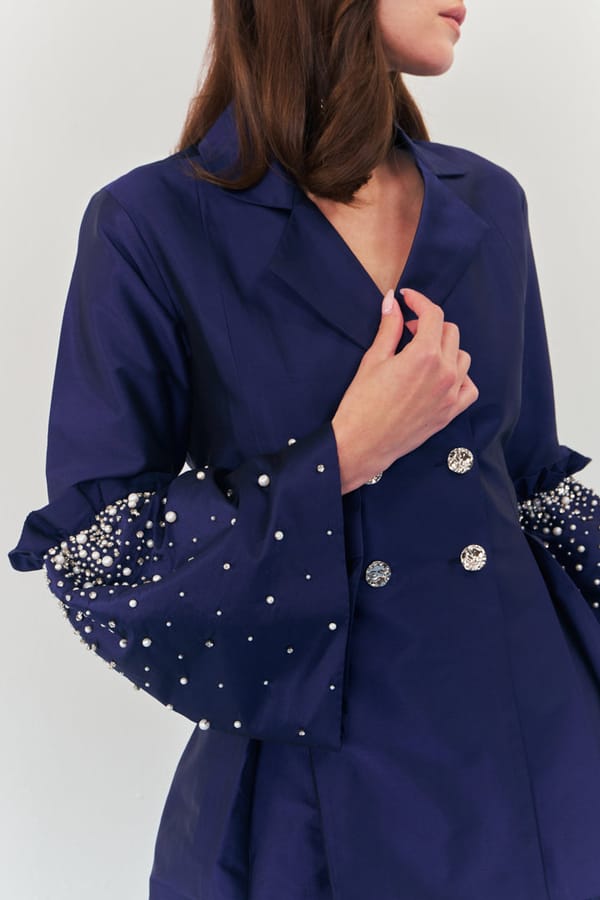Sapphire Sparkle Blazer — HOUSE OF HEATHER