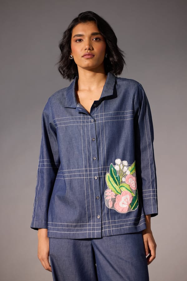 Laurel Applique Shirt — 63East