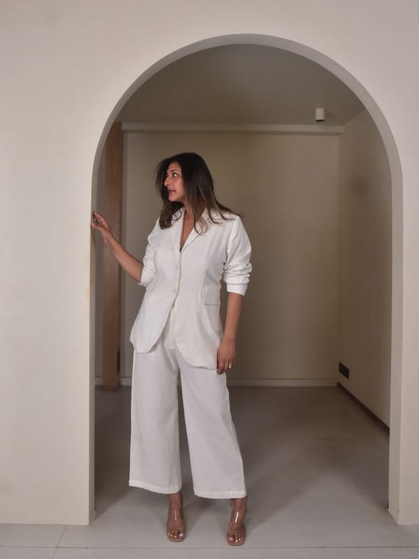 Luna Blazer Pants Set — Why So Blue
