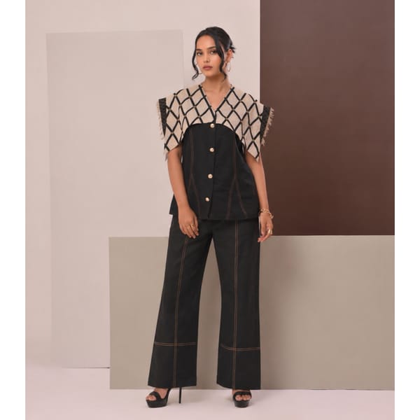 Black Diamond Lattice Pant — Veera Wear