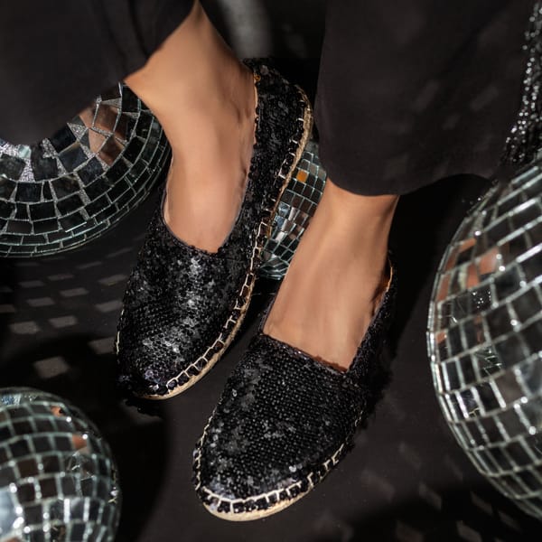 Sitara Espadrilles Black — PARI PARI