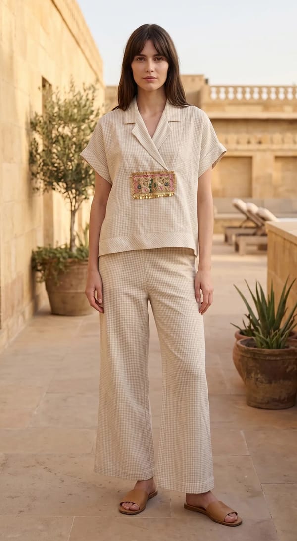 Cotton Top Co-Ord Set — Basanti Kapde aur Koffee