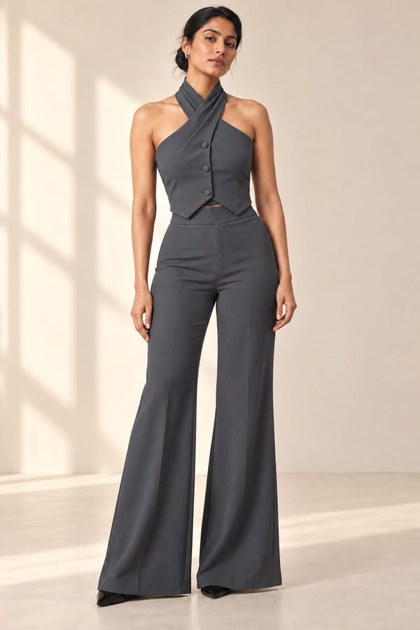 Halter Neck Vest - Regal (Grey) — Orthodox