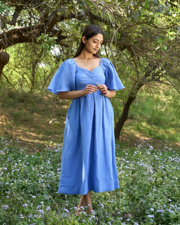 Marisole 100% Linen Flowy Maxi Dress — The Good Rebel