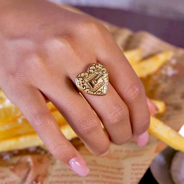 Ramona Heart Shaped Belt Buckle Open Ring — Amossh
