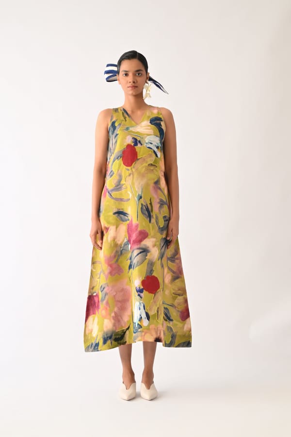 Liberty Olive Aline Dress — Ofrida