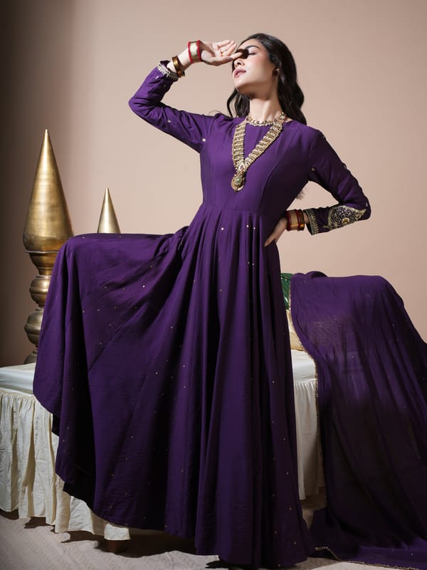 Deep Purple Paan Anarkali — KOMAL SHAH