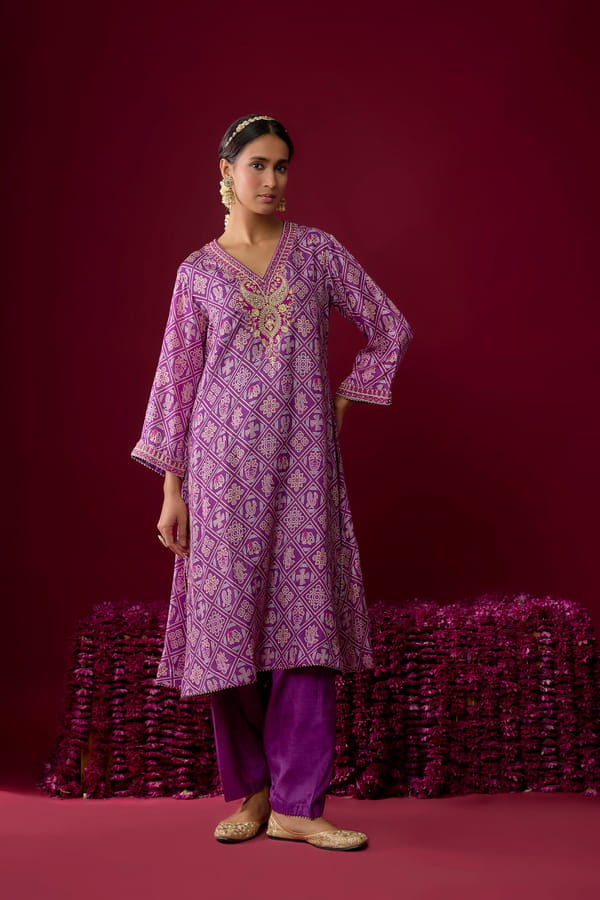 Safiya - Long Kaaftan With Salwar — Sheetal Batra