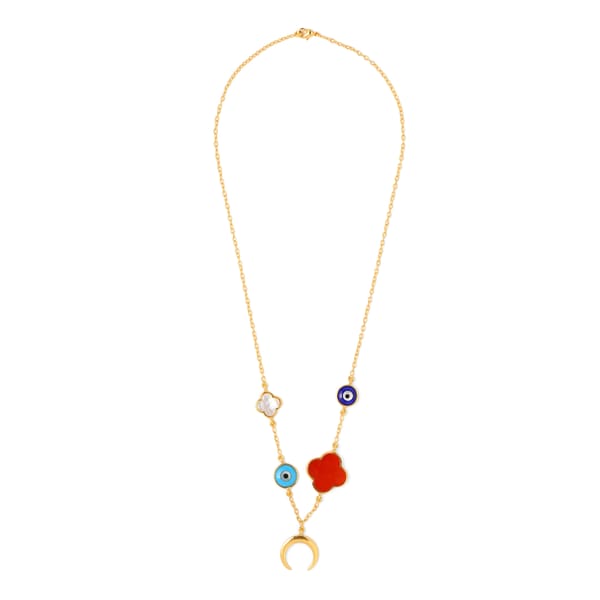 Color-Pop Charm Neck Chain — Azga